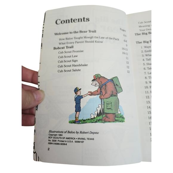 1984 The Big Bear Cub Scout Book Boy Scouts Of America Book Paperback Viintage - Picture 7 of 7